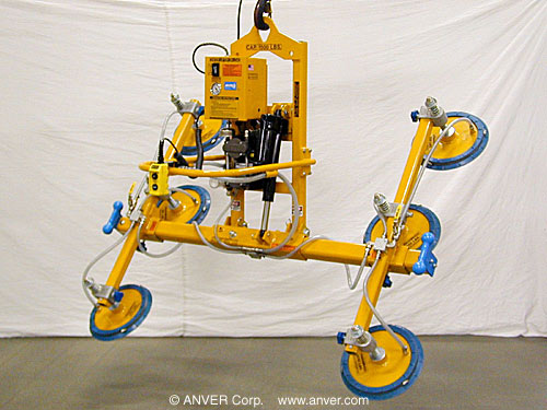 ANVER Six Pad Electric Powered Vacuum Lifter with Powered Tilt